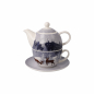 Preview: Goebel Winter Wood - Tea for one - Scandic Home Teetasse mit Untertasse und Teekanne ANGEBOT