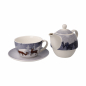 Preview: Goebel Winter Wood - Tea for one - Scandic Home Teetasse mit Untertasse und Teekanne ANGEBOT