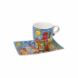 Preview: Goebel - Summer in the City - James Rizzi Pop Art Kunst NEUHEIT 2023 Tasse mit Untere Porzellan Künstlertasse