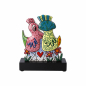 Preview: Goebel Love Birds James Rizzi Figur auf Holzsockel ANGEBOT Skulptur Pop Art