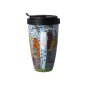 Preview: Goebel My New York City Day Tasse Trinkbecher NEUHEIT 2021 James Rizzi Mug To Go mit Deckel Teetasse Kaffeetasse Porzellan Künstlerbecher