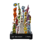 Preview: Goebel Day and Night James Rizzi Skulptur Figur Porzellan auf Holzsockel