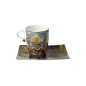 Preview: Goebel Remenber those Cool Coal Days Rizzi Pop Art Kunst NEUHEIT 2024 Tasse mit Untere Porzellantasse Künstlertasse