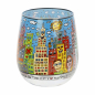 Preview: Goebel Windlicht Summer in the City James Rizzi Pop Art Teelichthalter Glas NEUHEIT 2024