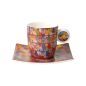 Preview: Goebel Espressotasse James Rizzi - We are the Birds - Porzellan Tasse NEUHEIT 2026
