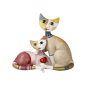 Preview: Goebel - Vivien e Peppie - Rosina Wachtmeister Katzenpaar mit Herz Porzellankatzen NEUHEIT 2025 limitierte Edition