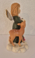 Preview: Goebel Meine besten Freunde - Engel mit Reh und Vogel - limitierte Auflage rot grün Porzellanfigur Winterwald