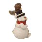 Preview: Goebel Kuschelige Winternacht champagner Engel mit Schneemann NEUHEIT 2023