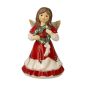 Preview: Goebel Schutzengel Herzensfroh Jahresfarbe 2026 "Christmas Mistletoe" Porzellan Engel