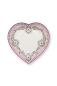 Preview: Pip Studio Set/2 Heart Shape Plates Lily&Lotus Light Lilac 21.5cm Herzform Tellerset Porzellan Teller in dekorativer Verpackung