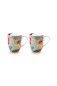 Preview: Pip Studio Set/2 Mugs Large Blooming Tales Fantasy Blue Kaffeebecher Tee Kaffee Tasse 365 ml Porzellan
