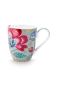 Preview: Pip Studio 2er Set Mugs XL Blooming Tales Fantasy Blue Kaffeetasse Tee Kaffee Tasse Becher Porzellan 450 ml
