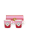 Preview: Pip Studio Set/2 Mugs Large Love Birds Medallion Red-Pink Kaffeebecher Tee Kaffee Tasse Porzellan