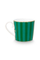 Preview: Pip Studio Set/2 Mugs Small Love Birds Medallion Stripes Emerald-Green Kaffeebecher Tee Kaffee Tasse Porzellan