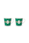 Preview: Pip Studio Set/2 Mugs Large Love Birds Medallion Stripes Emerald-Green Kaffeebecher Tee Kaffee Tasse Porzellan