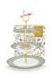Preview: Pip Studio Cake Stand 3Layers Lily&Lotus Light Green Etagere Porzellan