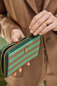 Preview: PIP Studio Geldbörse Willow Wallet Stripe Green 18x3x11cm Geldbeutel Portemonnaie