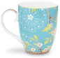 Preview: Pip Studio 2er Set Mug Large Early Bird Blue Tee Kaffee Tasse 350 ml Porzellantasse in dekorativer Verpackung