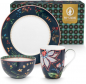 Preview: Pip Studio 3er Set Breakfast Berry Blues Tasse Teller Schale Frühstücksset Winter