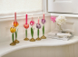 Preview: PIP STUDIO Tulip Candle Holders Metal Yellow 2er Set Tulpen Kerzenständer Metall gelb