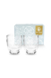 Preview: Pip Studio Set/2 Water Glasses Flower White 280ml in dekorativer Geschenkverpackung