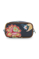 Preview: PIP Studio Cosmetic Bag Square Small Jambo Flower Blue Kosmetiktasche Damen Kosmetik Tasche