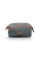 Preview: PIP Studio Kosmetiktasche Cooper Cosmetic Purse Medium Jabali Blue 22.5x9.5x15cm Sommerkollektion 2025