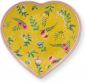 Preview: Pip Studio Set/2 Heart Shape Plates La Majorelle Yellow 21.5cm Herzform Tellerset Porzellan Teller in dekorativer Verpackung