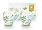 Preview: Pip Studio 2er Set Mugs XL Jolie Heron Teetasse Kaffeetasse Tee Kaffee Tasse Becher Porzellan 450 ml