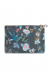 Preview: PIP Studio Kosmetiktasche Set Kombi Cosmetic Bag Combi Flower Festival Dark Blue 26x18x7.5cm/22x13x1cm