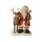 Preview: Goebel Santa un der König des Waldes Weihnachtsmann mit Hirsch NEUHEIT 2025 - limitierte Edition - Porzellanfigur Weihnachten Winterwald