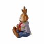 Preview: Goebel Figur Hasen Mein Valentins-Schatz Hasenpaar mit Herz und Blumen