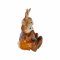 Preview: Goebel Figur Hasen Mein Valentins-Schatz Hasenpaar mit Herz und Blumen