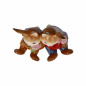Preview: Goebel Figur Hasen Mein Valentins-Schatz Hasenpaar mit Herz und Blumen