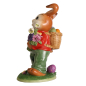 Preview: Goebel Figur Hasen - Frohe Osterzeit- Ostern NEUHEIT 2024 Hase mit Osterkorb und Blumen 38 cm