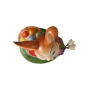 Preview: Goebel Figur Hasen - Frohe Osterzeit- Ostern NEUHEIT 2024 Hase mit Osterkorb und Blumen 38 cm