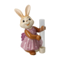 Preview: Goebel Figur Hasenmädchen mit Vase Lass Blumen sprechen! Ostern NEUHEIT 2025 Hase mit Vase aus Glasröhrchen
