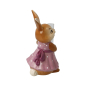 Preview: Goebel Figur Hasenmädchen mit Vase Lass Blumen sprechen! Ostern NEUHEIT 2025 Hase mit Vase aus Glasröhrchen