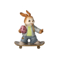 Preview: Goebel Endlich Osterferien - Hase auf Skateboard mit Osterei - NEUHEIT 2026 - Porzellanhase - Ostern