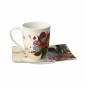 Preview: Goebel Innamorato Tasse mit Untertasse Rosina Wachtmeister Katzen Künstlerbecher ANGEBOT