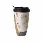 Preview: Goebel Der Kuss Trinkbecher NEUHEIT 2021 Gustav Klimt Mug To Go mit Deckel Teetasse Kaffeetasse Porzellan Künstlerbecher