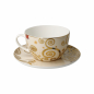 Preview: Goebel Der Kuss Gustav Klimt Künstler Jumbotasse Tasse Teetasse Cappuccinotasse NEUHEIT 2024 Porzellan