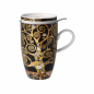 Preview: Goebel - Der Lebensbaum - Tasse Trinkbecher - Gustav Klimt - Teetasse mit Deckel und Sieb Porzellan Porzellantasse