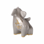 Preview: Goebel Mini Elefant in Love grau mit Ginkgo Blatt Elephant de luxe Figur aus dem Display