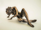 Preview: Parastone Body Talk nude female woman supp. Skulptur Statue Akt Frau liegend Museumsshop