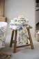 Preview: Pip studio Secret Garden White Blue Handtuch 55x100cm hellblau
