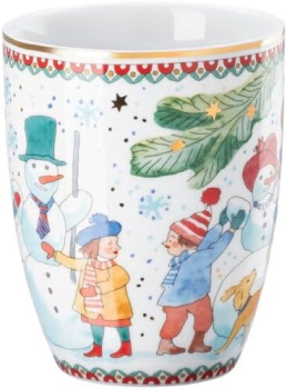 Preview: Hutschenreuther Weihnachten Sammelkollektion 2025 "Weihnachtsspiele" Becher mit Henkel