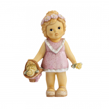Goebel Blumenmädchen mit gelben Rosen 10 cm Nina & Marco