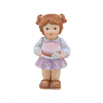 Goebel Nina mit Torte - Mit Liebe gemacht- Nina & Marco 8 cm in Geschenktütchen Mitbringsel