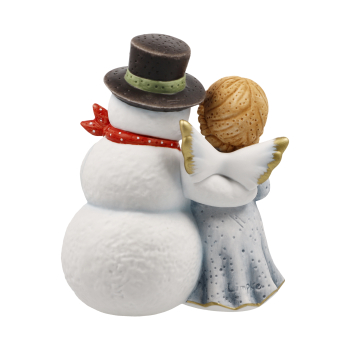 Preview: Goebel Füreinander da Nina & Marco Engel Nina mit Herz und Schneemann NEUHEIT 2026 limitierte Edition